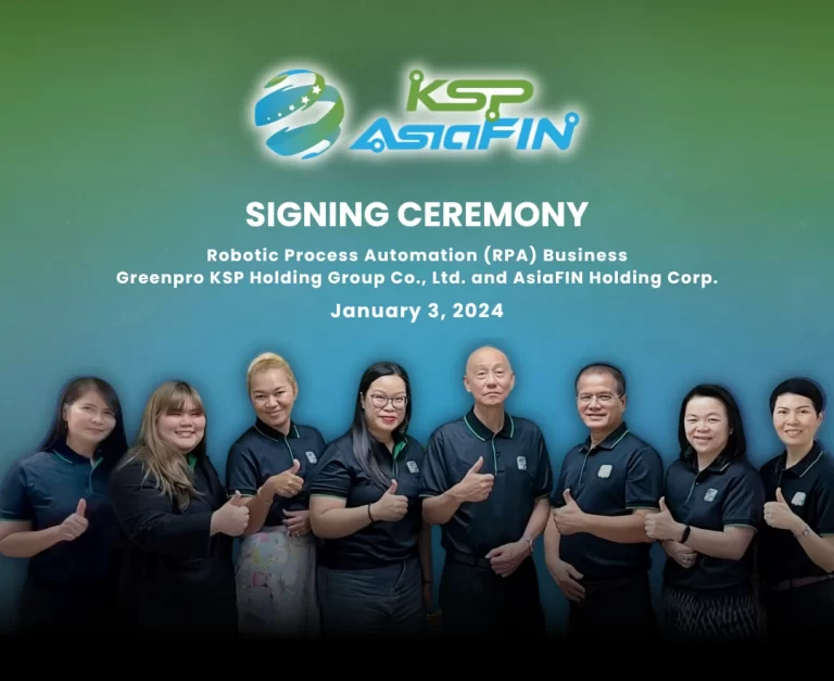 GreenPro KSP Joint Venture with AsiaFIN Holdings